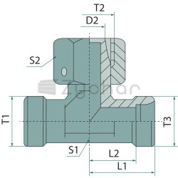 Trójnik X-ETV M18x1,5 12 L DKO - 18523793-347708020