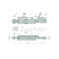 Łącznik górny hydrauliczny - 20000046-347729845