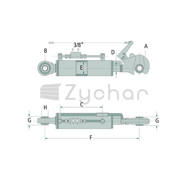 Łącznik górny hydrauliczny - 20000049-347729849