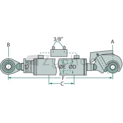 Łącznik górny hydrauliczny - 20000085-347729875