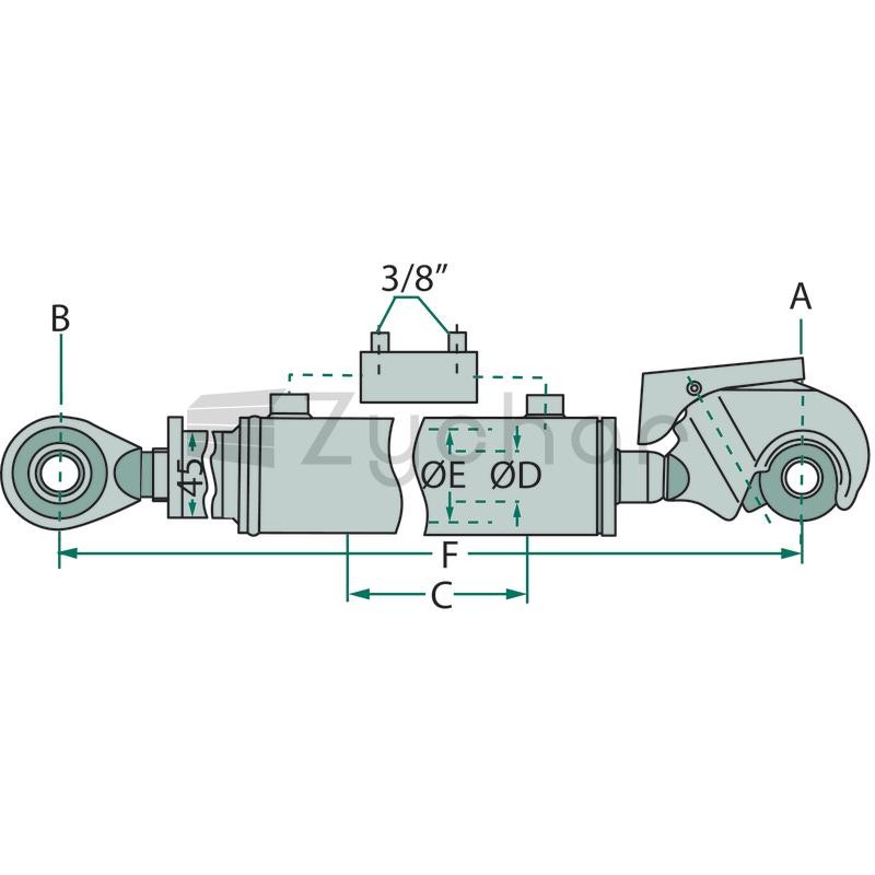 Łącznik górny hydrauliczny - 20000106-347729722