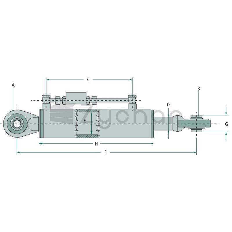 Łącznik górny hydrauliczny - 20003004-347730774