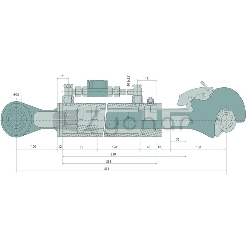 Łącznik górny hydrauliczny - 20012472-347729000