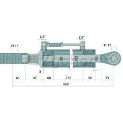 Łącznik górny hydrauliczny - 20028003-347718850