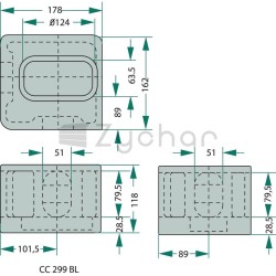 Okucie kątowe - 218CC299BL-347746667