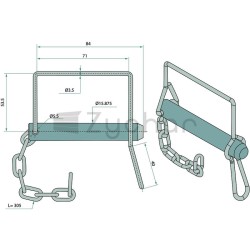 Sicherungsbolzen O16 x 90 - 2201001310-347732899