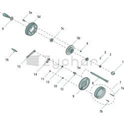 Wałek hamulca - 220301F274-347738046
