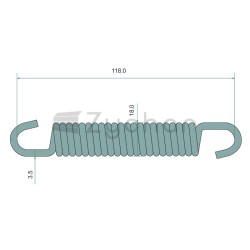 Sprężyna górna - 220322F018-347746636