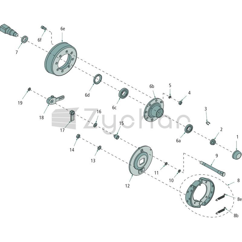 Siłownik hamulcowy - 220356A019-347746545