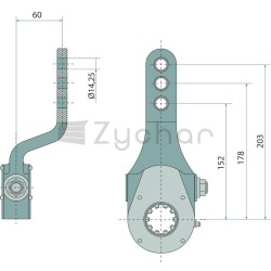 GESTAENGESTELLER LINKS GEKROPFT 60M - 2207623601-347735610