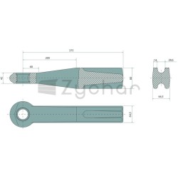 Ucho zaczepu - 22084009-347721222