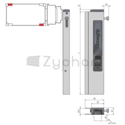 Verschluss T50, Rechts, H = 600mm - 2208801468-347750648