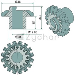 Kegelrad Z=16 - 2209900113-347733002