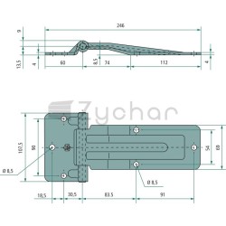 Zawias ocynkowany - 2209910354-347740663