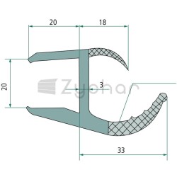 Uszczelnienie wargowe PVC - 2209910581-347740605