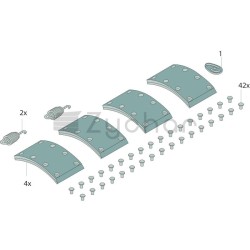 Zestaw okładzin hamulcowych - 2209RH0016-347748286