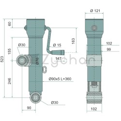 Stopka podporowa - 220DG831Z3-347736001