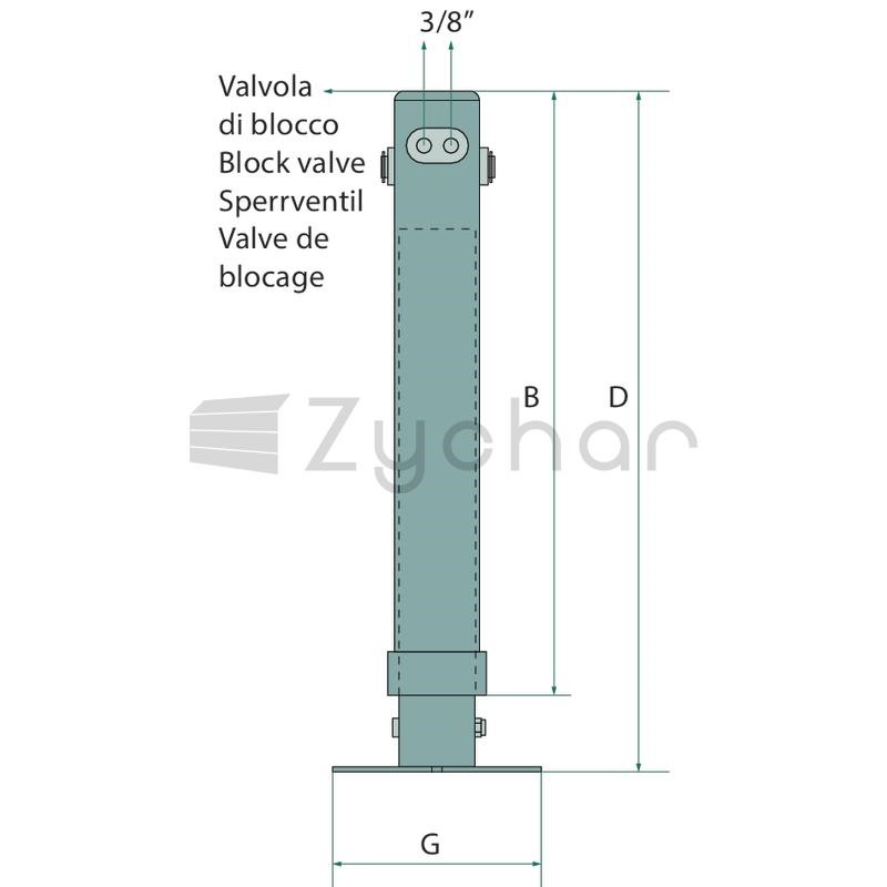 Stopka podporowa hydrauliczna - 220H970-347732873