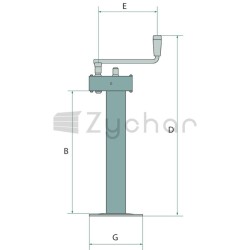 Stopka podporowa <br> - 220PR695W-347733144