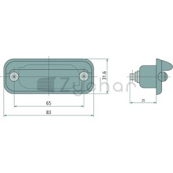 Lampa oświetlenia tablicy rejestracyjnej - 4552KA 001378041-347744539