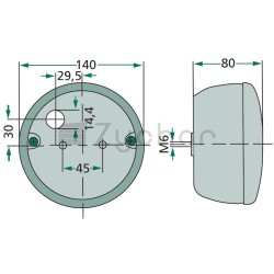 Lampa tylna - 4552SE 001685201-347744117