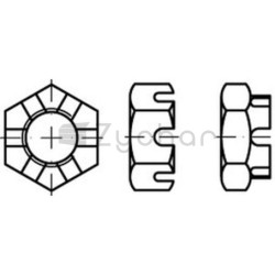 Nakrętka koronowa M20 DIN 937 - 485937 M20-347737809