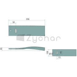 Listwa dokładająca odkładnicy - 56028 648102-347701698