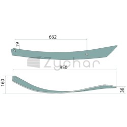 Listwa odkładnicy - 56028 H0403220 SET-347702203