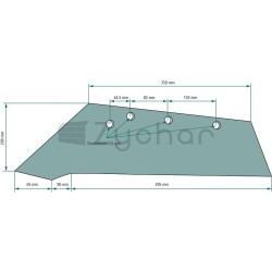Lemiesz dziobowy - 56038 DU-435-S L SET-347704508