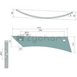 Pierś odkładnicy - 56046 PK500203-347704763