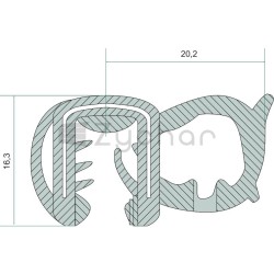 Dichtprofil 25mtr - 65404420/25-347719877