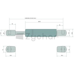 Siłownik gazowy GRANIT - 654980012-347720674