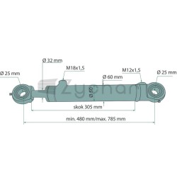 Siłownik hydrauliczny - 65686409908-347713931