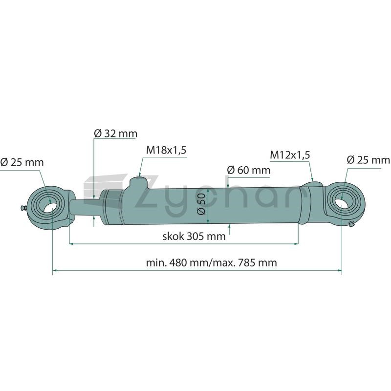 Siłownik hydrauliczny - 65686409908-347713931