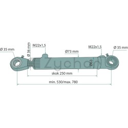 Siłownik hydrauliczny - 656CJ2F6336250-347714505