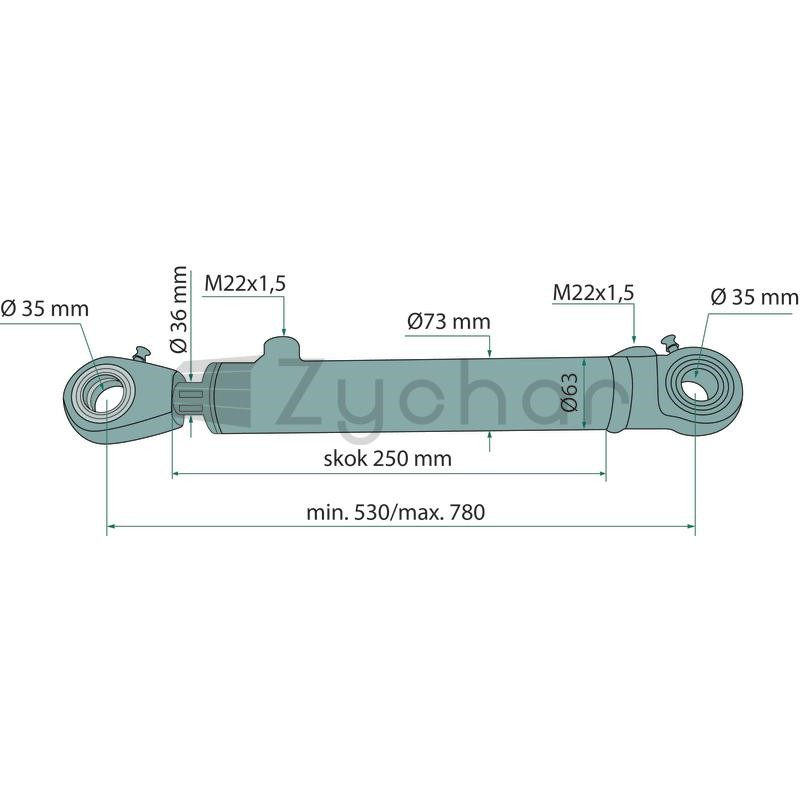 Siłownik hydrauliczny - 656CJ2F6336250-347714505