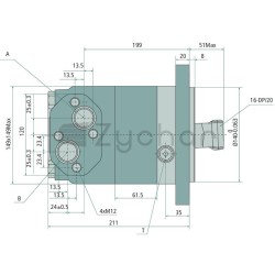 Silnik hydrauliczny - 667SMV630-347709913