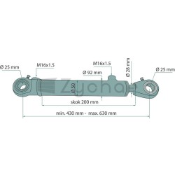 Siłownik hydrauliczny - 679CJ25028200-347715077
