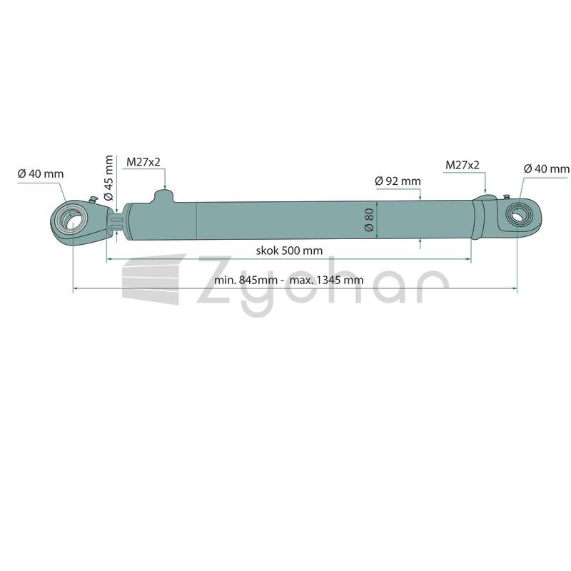 Siłownik hydrauliczny - 679CJ28045500-347715084