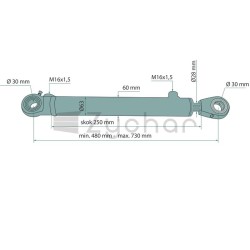 Siłownik hydrauliczny - 679CJ2F5028250-347708200