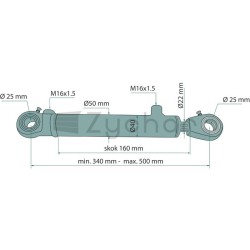 Siłownik hydrauliczny - 687CJ24022160-347714596