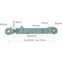 Siłownik hydrauliczny - 687CJ24022250-347714598