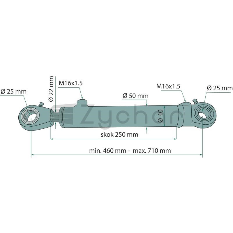 Siłownik hydrauliczny - 687CJ24022250-347714598