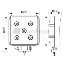 Lampa robocza LED - 693LED2204-347709122