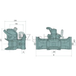 Automatyczny zaczep przyczepy 390mm 38 m - 711170014-347729516