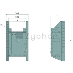 Rama zaczepowa 320 mm - 711790100-347724991