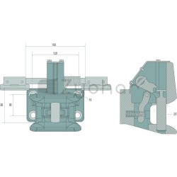 Zaczep automatyczny z kołnierzem - 770KU25-3DP-3-347717758