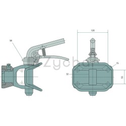 Zaczep kołnierzowy - 770KU514A-347717803