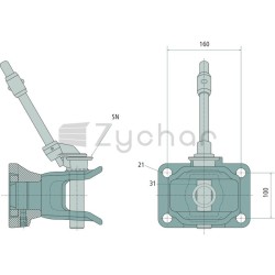 Zaczep automatyczny z kołnierzem - 770KU540/5-347717844