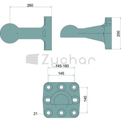 Zaczep kulowy - 770ZKK80/145-347722654